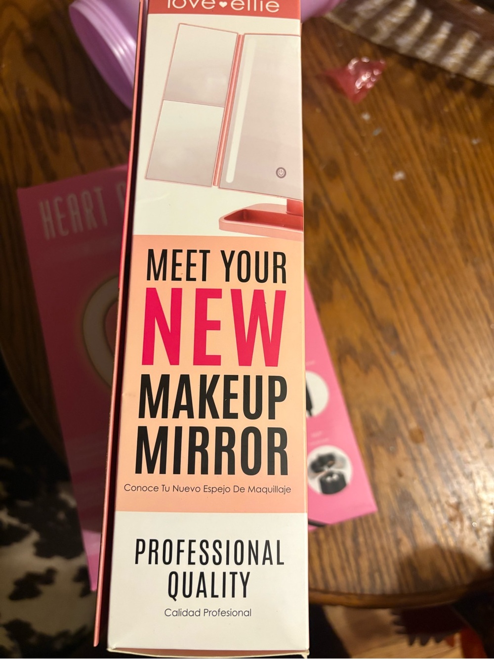 Elle LED Makeup Mirror - Pink - Picture 7 of 8